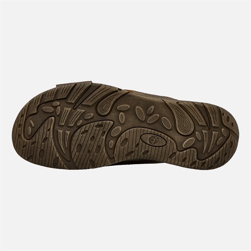 Wrangler Mens Tripp Sliders Chestnut
