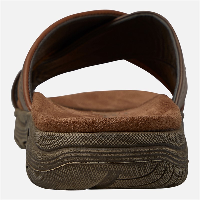 Wrangler Mens Tripp Sliders Chestnut