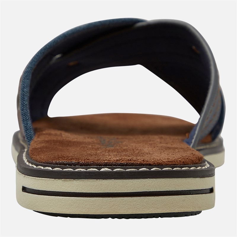 Wrangler Mens Calvin Sliders Dress Blues