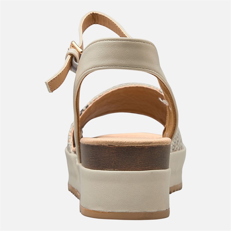 Wrangler Womens Norma Chunky Ankle Strap Sandals Birch