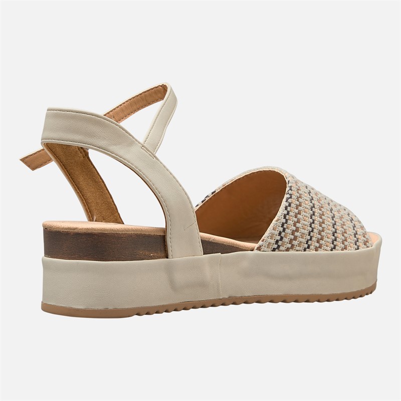 Wrangler Womens Norma Chunky Ankle Strap Sandals Birch