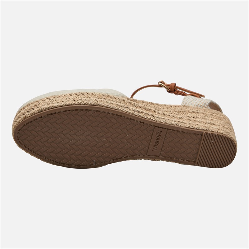 Wrangler Womens Bella Ankle Strap Wedge Sandals Birch