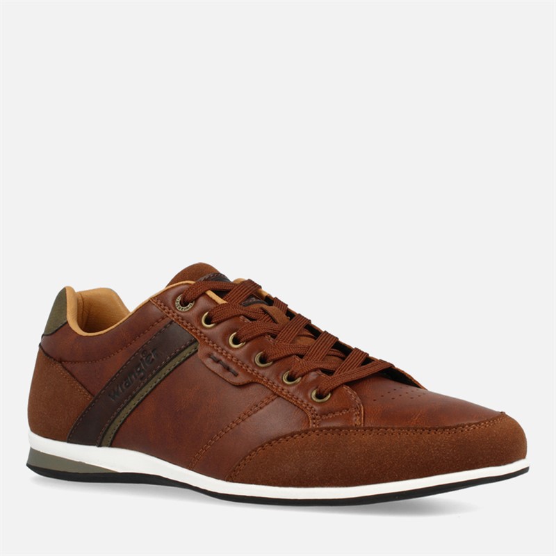 Wrangler Mens Rhys Trainers Tortoise Shell
