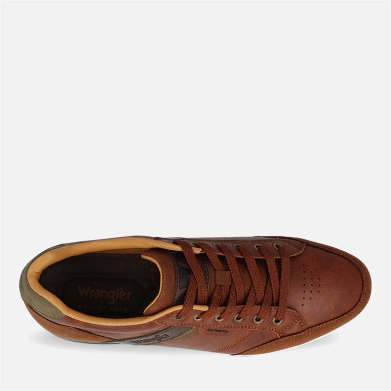 Wrangler Mens Rhys Trainers Tortoise Shell