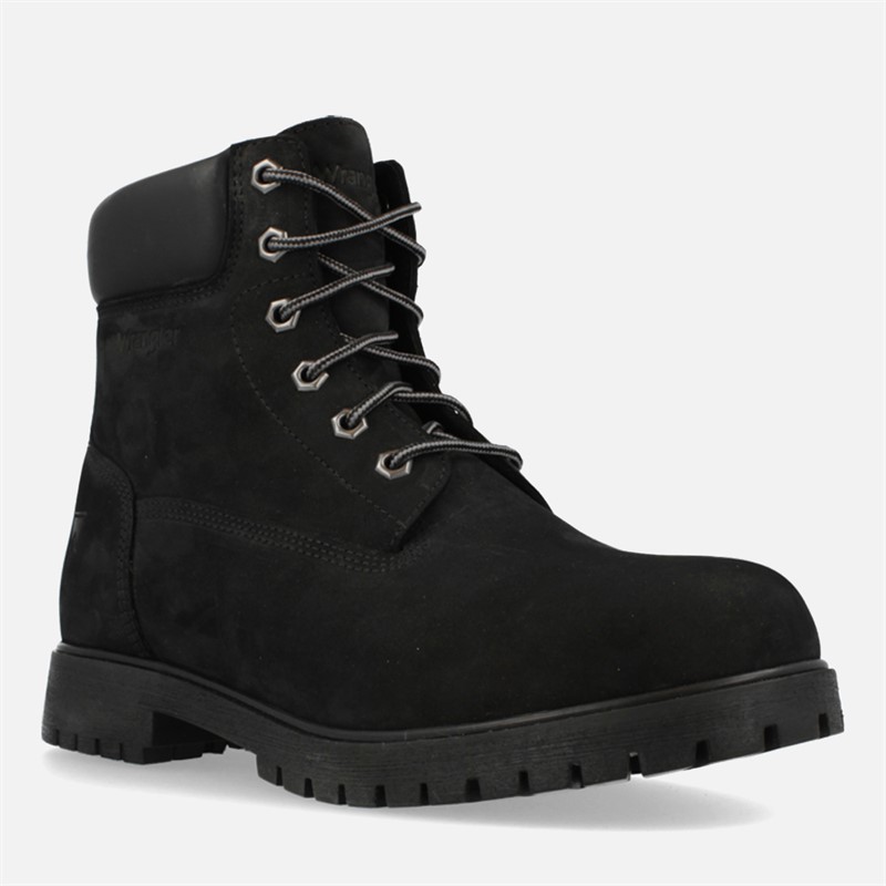 Wrangler Mens Faron Boots Triple Black