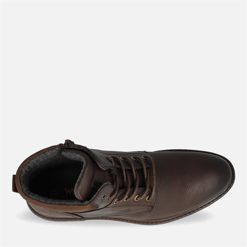 Wrangler Mens George Boots Coffee Bean