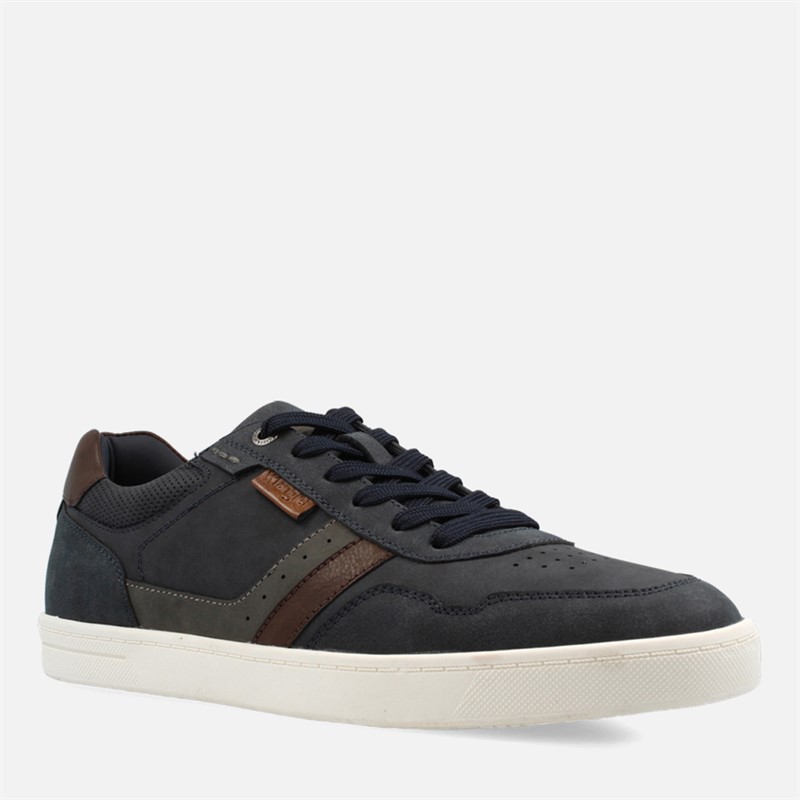 Wrangler Mens Hollane Trainers Dress Blues