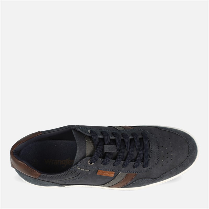 Wrangler Mens Hollane Trainers Dress Blues