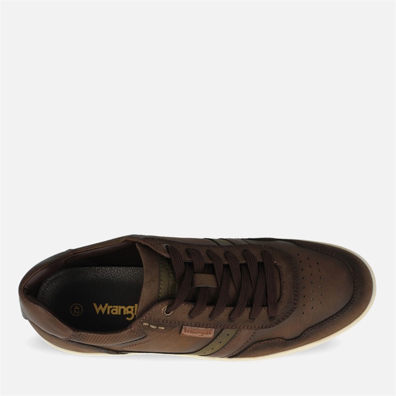 Wrangler Mens Hollane Trainers Chestnut