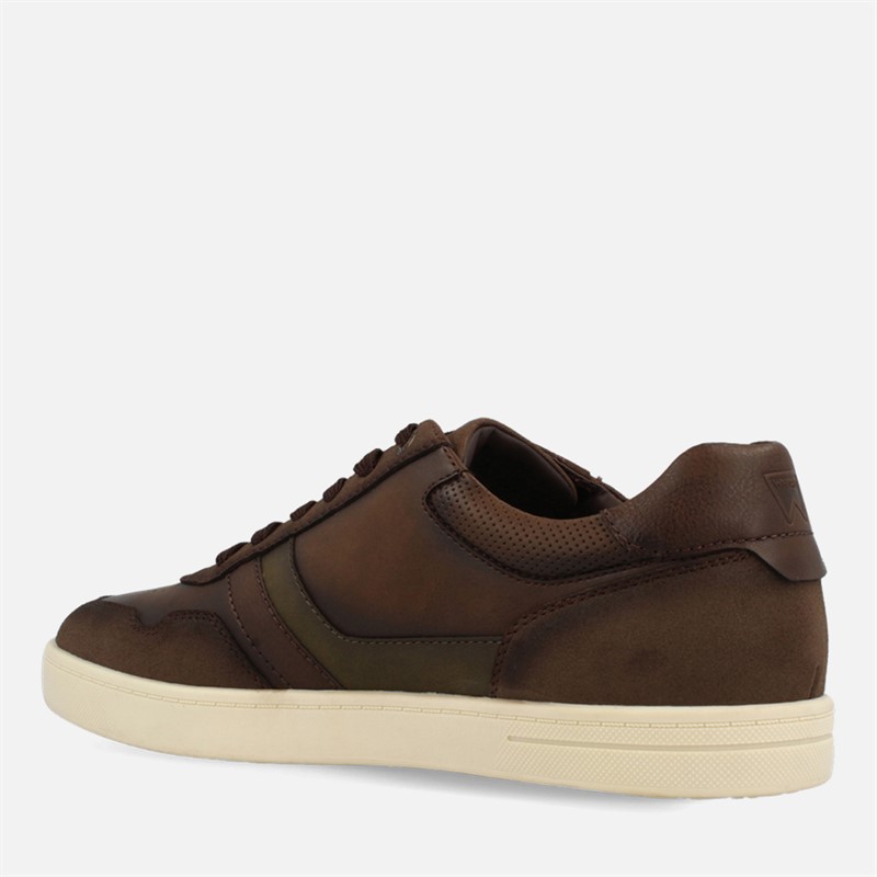Wrangler Mens Hollane Trainers Chestnut