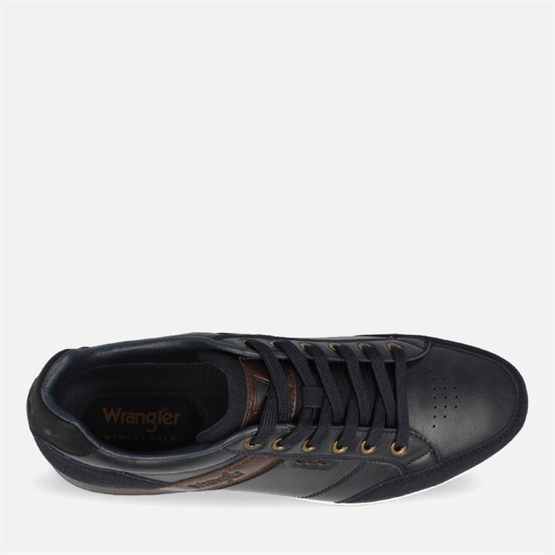 Wrangler Mens Rhys Trainers Dress Blues