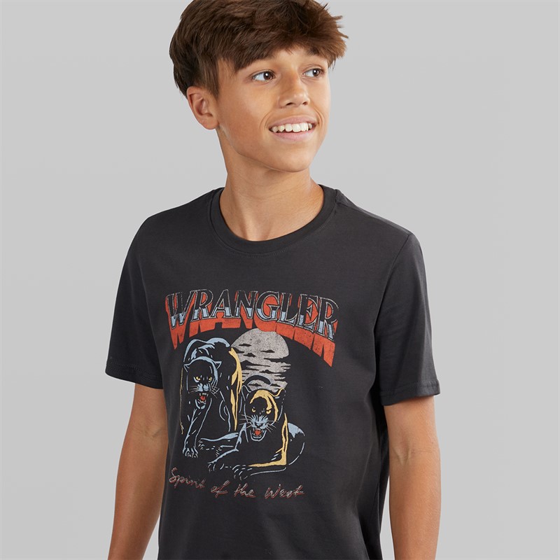 Wrangler Boys Jaguar T-Shirt Wrangler Black