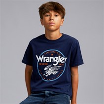 Wrangler Boys Eagle T-Shirt Navy Blazer