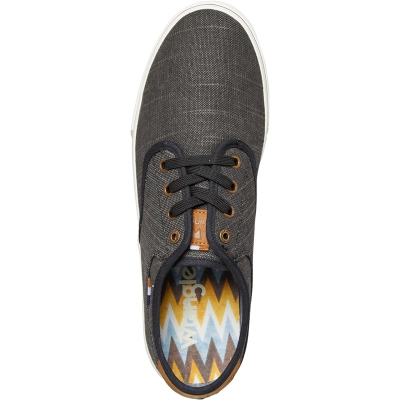 Wrangler Męskie Calypso Brezentowy Trampki Czarny