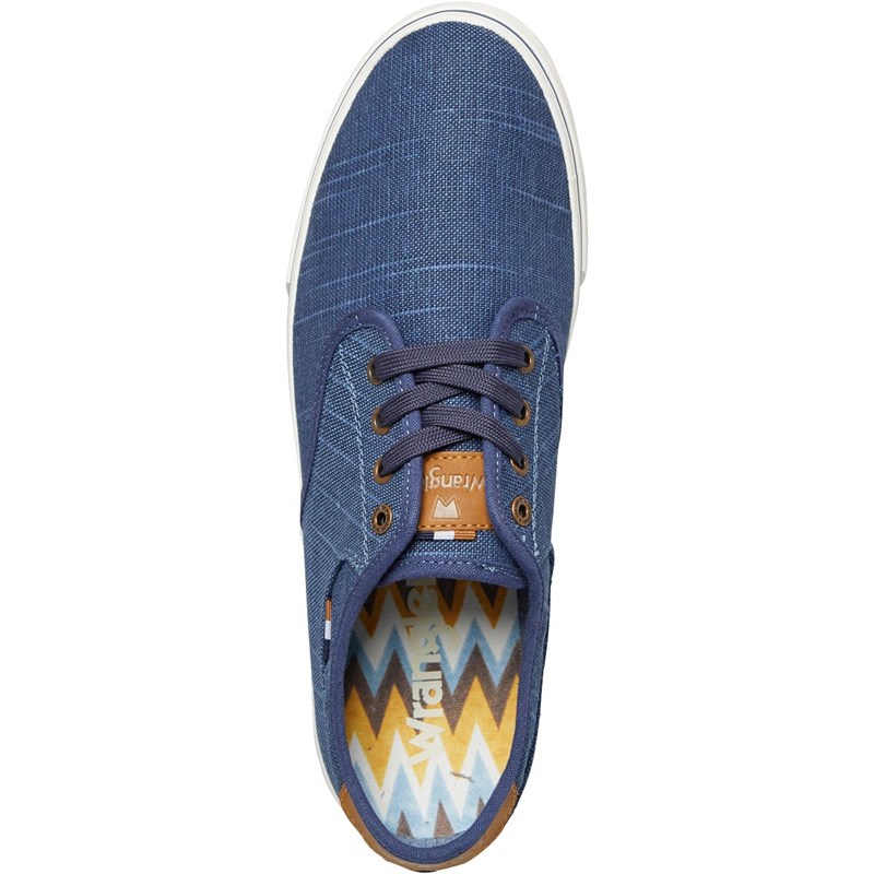 Wrangler Męskie Calypso Brezentowy Trampki Niebieski