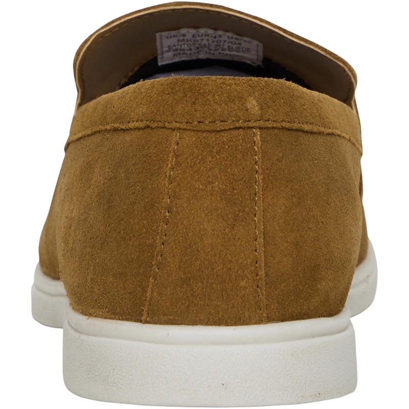 Thomas Crick by Red Tape Mens Santos Tassel Loafers Tan Suede