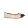Duffy Dame Ballerina Sko 45 Beige/Sort