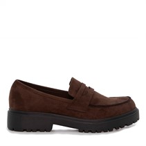 Duffy Dames Lattarico Uno Loafers Donker Bruin