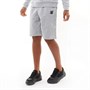 SikSilk Junior Fleece Shorts Grey Marl