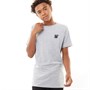 SikSilk Junior T-Shirt Grey Marl