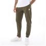 SikSilk Mens Core Fitted Joggers Khaki