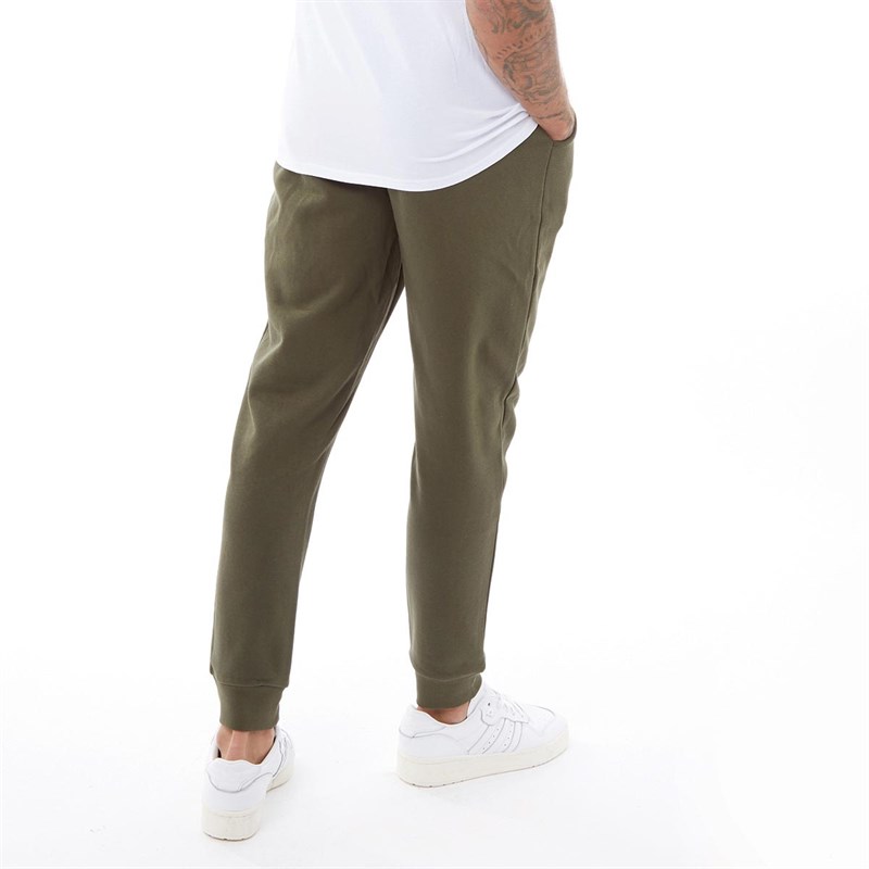 SikSilk Mens Core Fitted Joggers Khaki