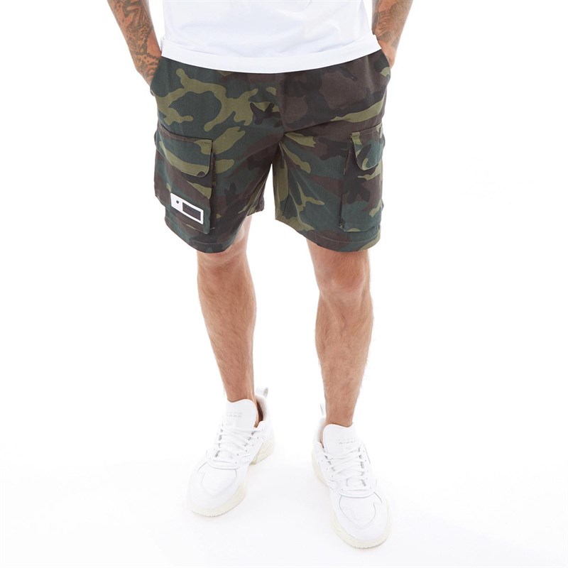 Buy SikSilk Mens Cargo Shorts Camo