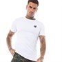 SikSilk Mens Short Sleeve Gym T-Shirt White