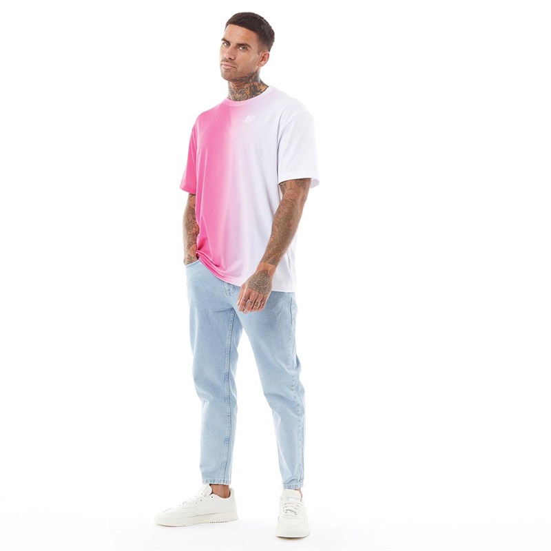 SikSilk Mens Basic Carrot Denims Light Blue Wash