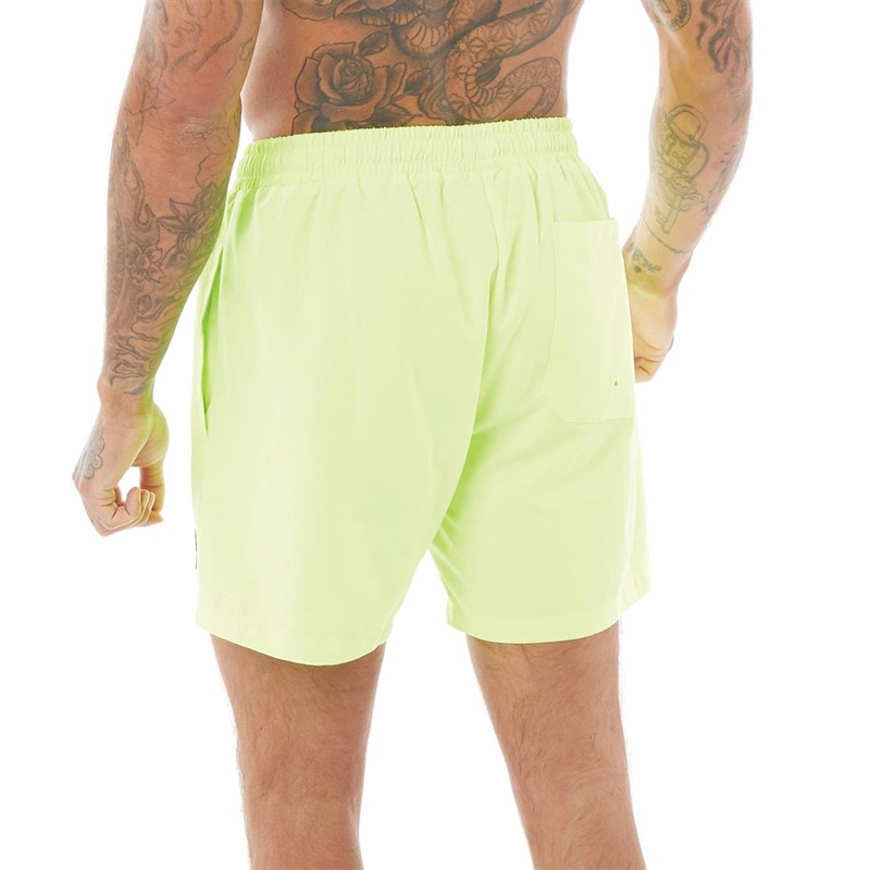 SikSilk Mens Fluro Swim Shorts Fluro Yellow