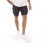 SikSilk Mens Denim Cargo Shorts Black