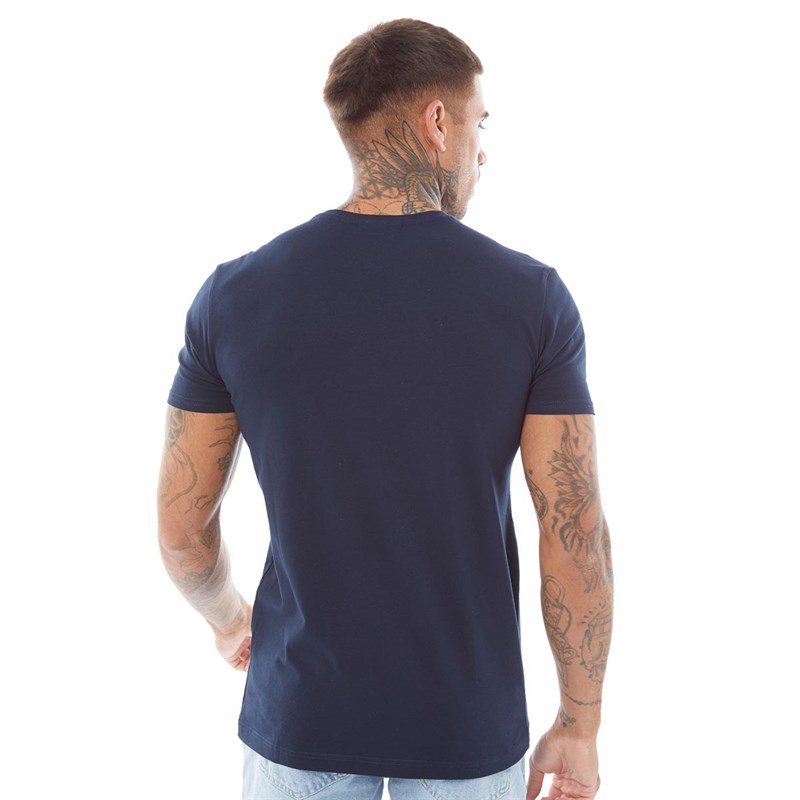 SikSilk Mens Short Sleeve Gym T-Shirt Navy