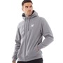 SikSilk Mens Core Zip Through Funnel Neck Hoodie Grey