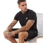 SikSilk Mens Shorts And Tee Twin Set Black