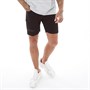 SikSilk Mens Raw Hem Distressed Denim Shorts Black