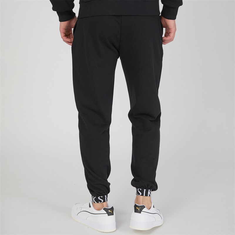 SikSilk Mens Joggers Black