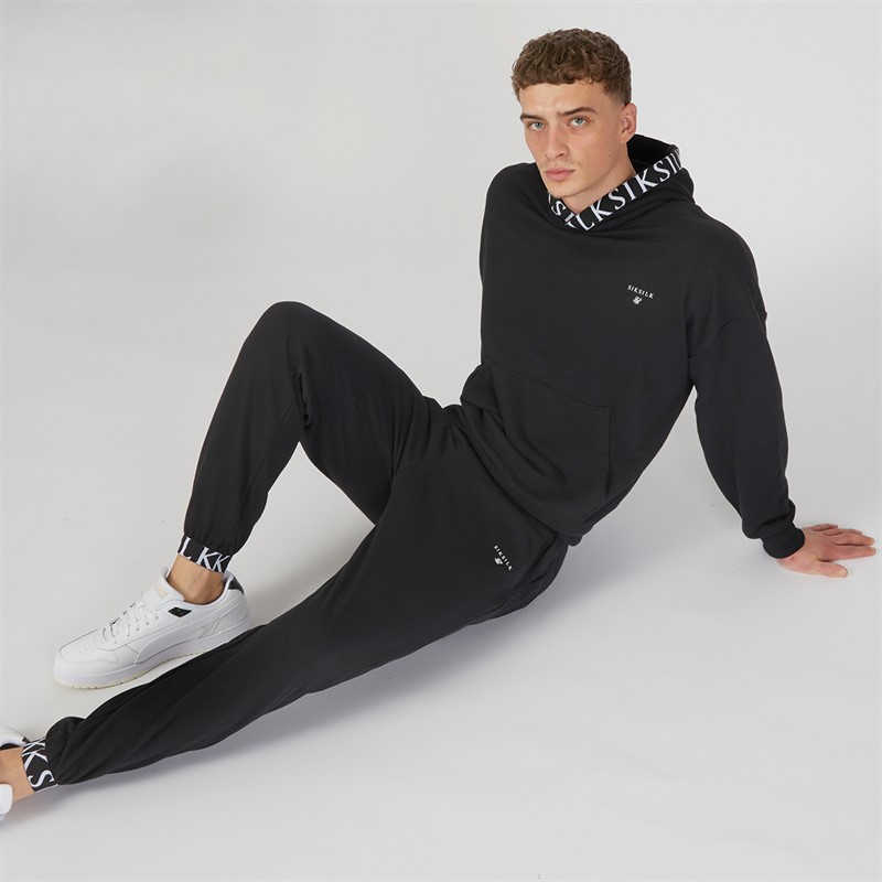 SikSilk Mens Joggers Black