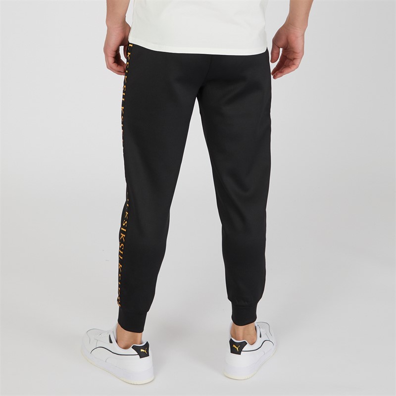 SikSilk Mens Muscle Fit Joggers Black