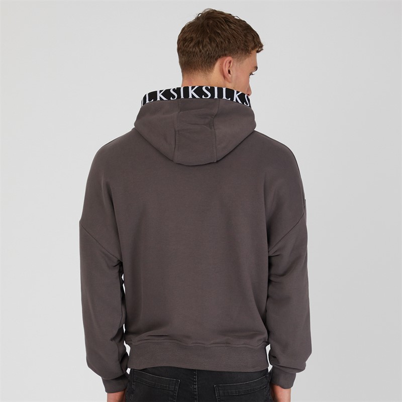 SikSilk Mens Hoodie Grey