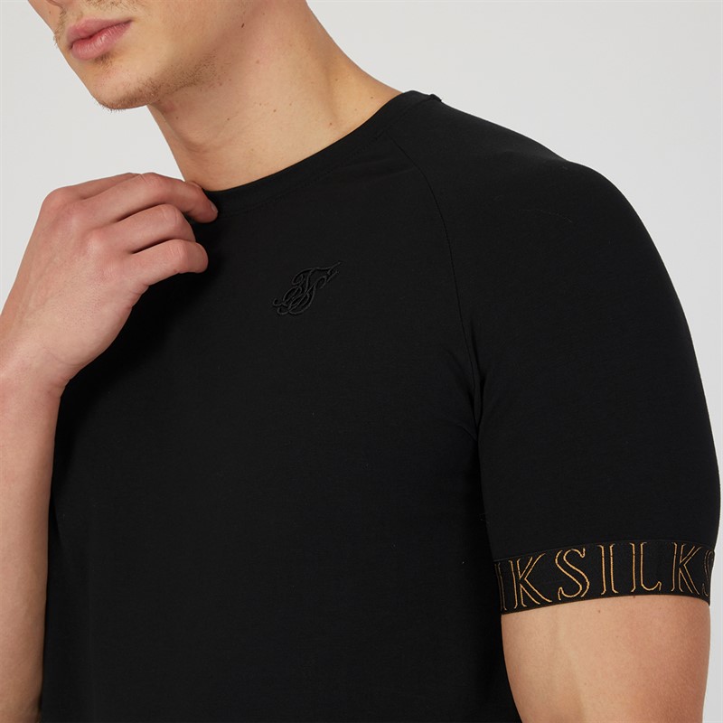 SikSilk Mens Tech T-Shirt Black