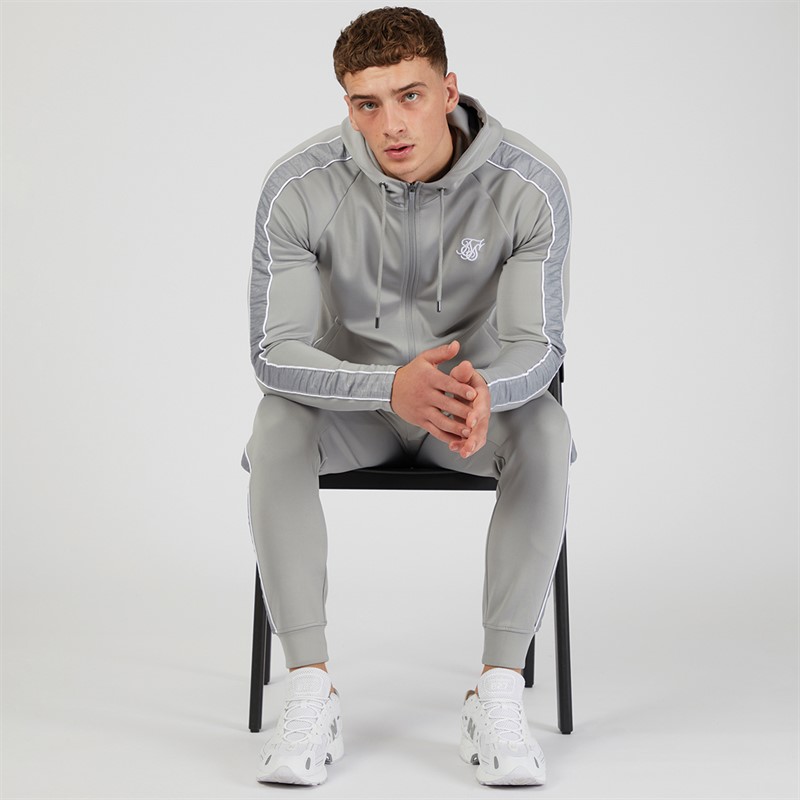 SikSilk Mens Tracksuit Grey