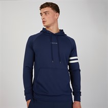 SikSilk Mens Muscle Fit Hoodie Navy