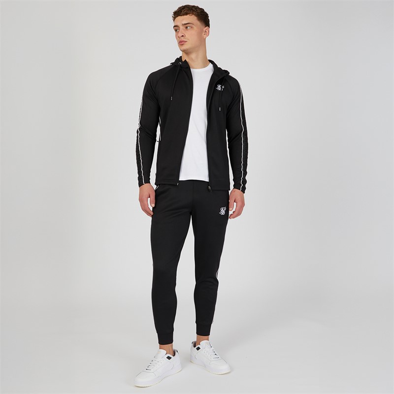 SikSilk Mens Tracksuit Black