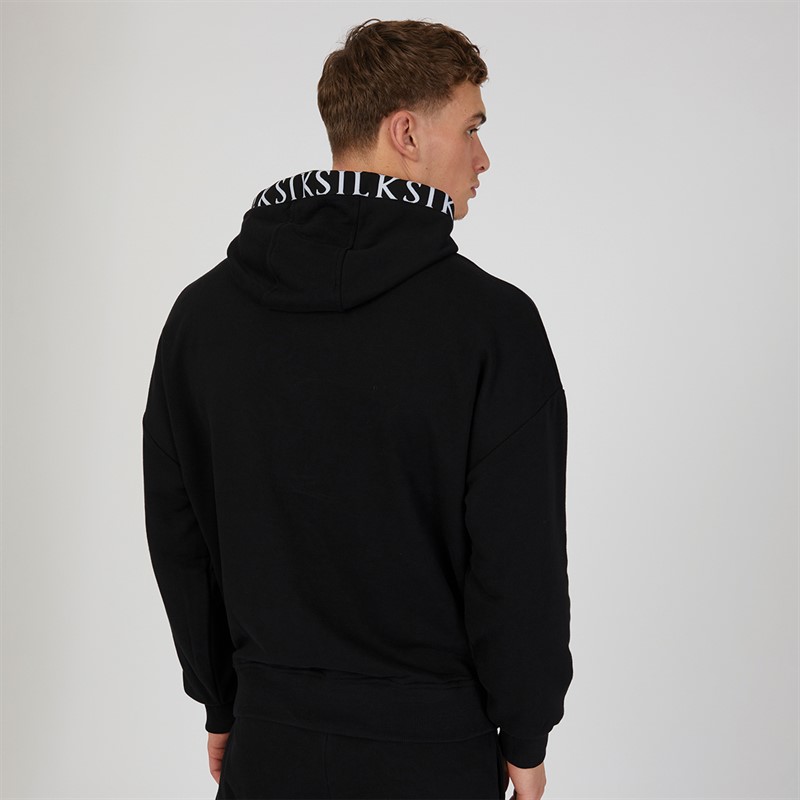 SikSilk Mens Hoodie Black