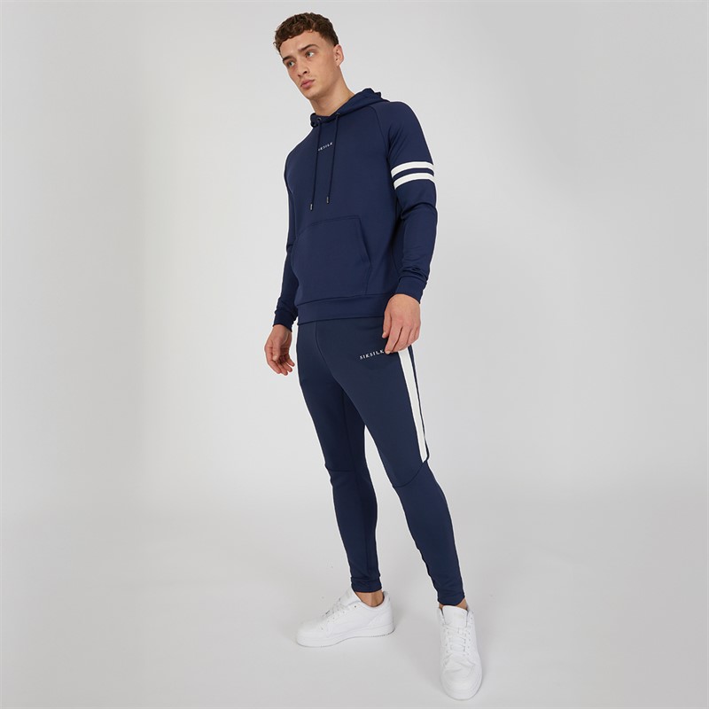 SikSilk Mens Muscle Fit Joggers Navy