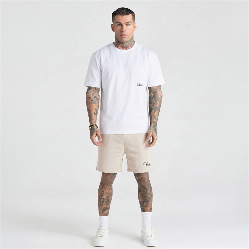 SikSilk Szorty Essentials dla niego kolor Ecru
