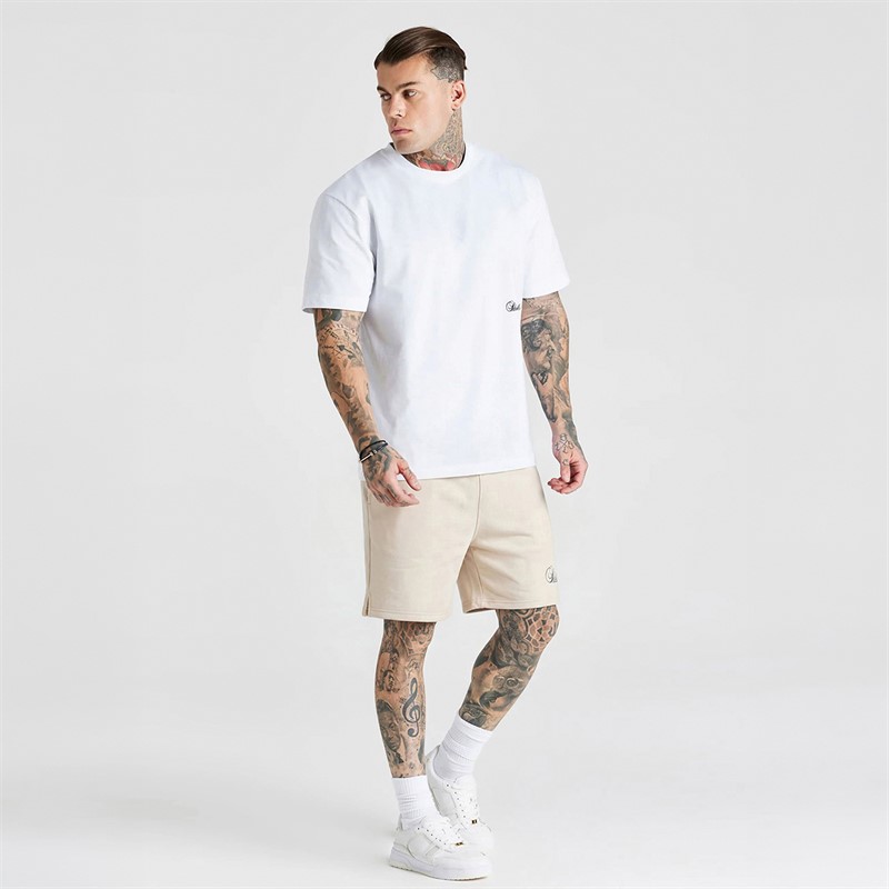 SikSilk Szorty Essentials dla niego kolor Ecru