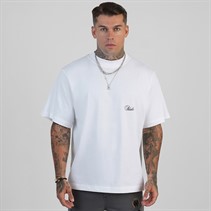 SikSilk o kroju oversized T-shirt dla niego kolor Biały