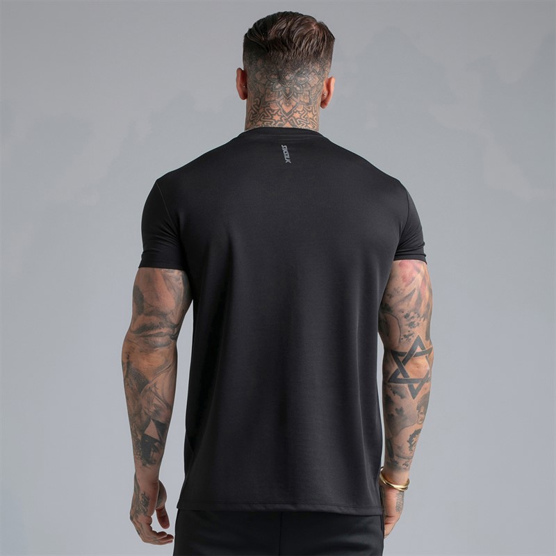 SikSilk Dwupak koszulek muscle fit dla niego kolor Czarny/Szary