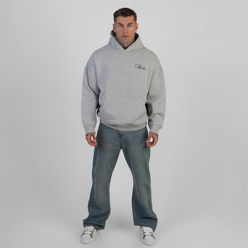 SikSilk Hoodie dla niego kolor Grey Marl